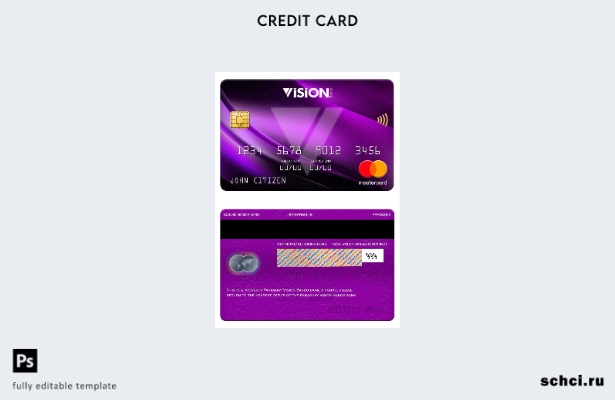цифровая загрузка шаблона Mastercard банка Paraguay Vision Banco